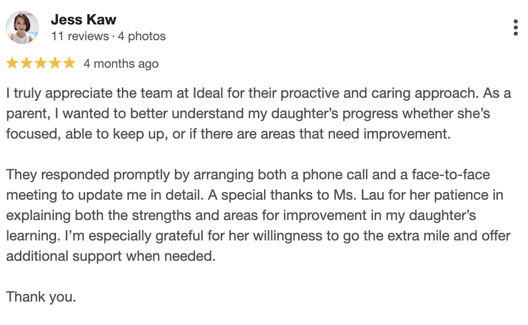 Jess Kaw - 安亲&补习服务